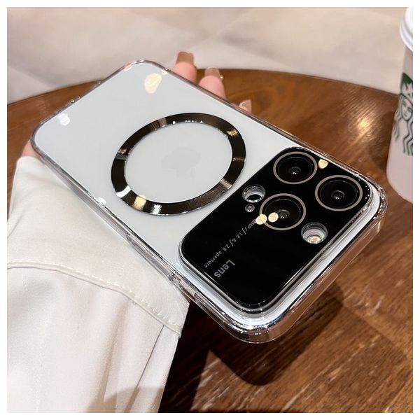  Fashion Case Mobile Cover For iPhone 15 Pro - Transparent 