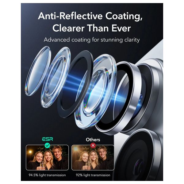  Infinity Tech Camera Lens Protector for Samsung Galaxy S26 Ultra - White 