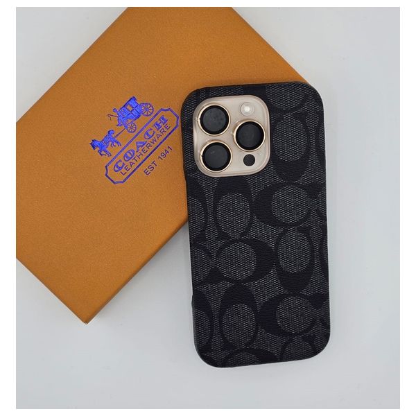  Fashion Case Mobile Cover For iPhone 15 Pro Max - Black 