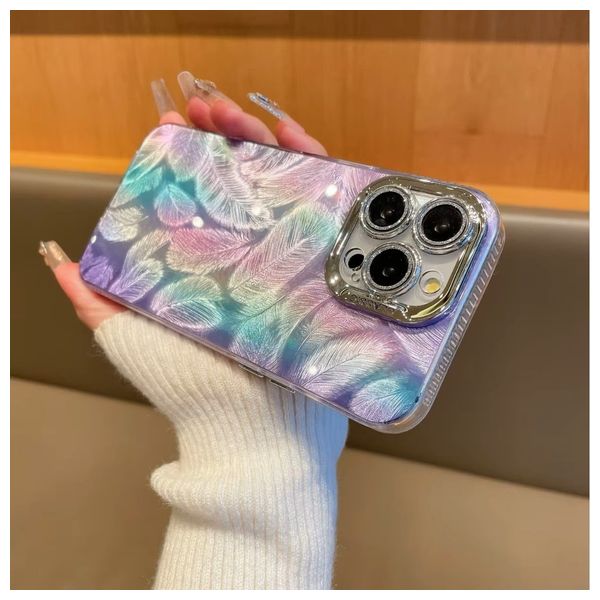  Fashion Case Mobile Cover for iPhone 16 Pro Max - Silver 