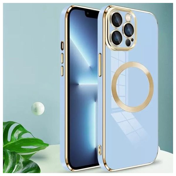  حافظة موبايل فاشن كيس لجهاز ايفون 14 - ازرق فاتح 