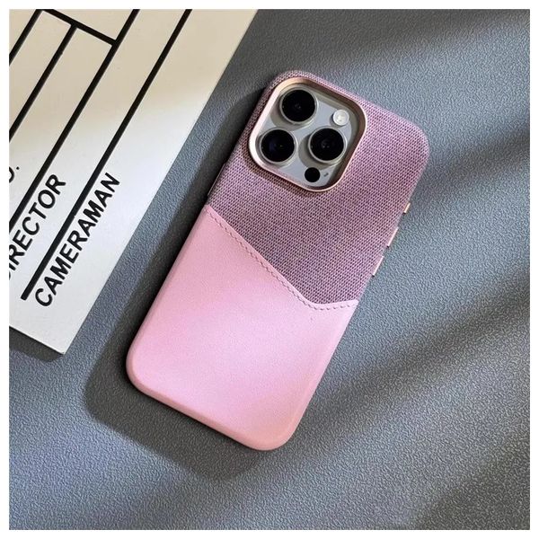  Fashion Case Mobile Cover For iPhone 16 Pro - Pink 