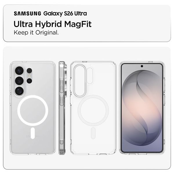  Fashion Case for Samsung Galaxy S26 Ultra - MagSafe Compatible - Transparent 