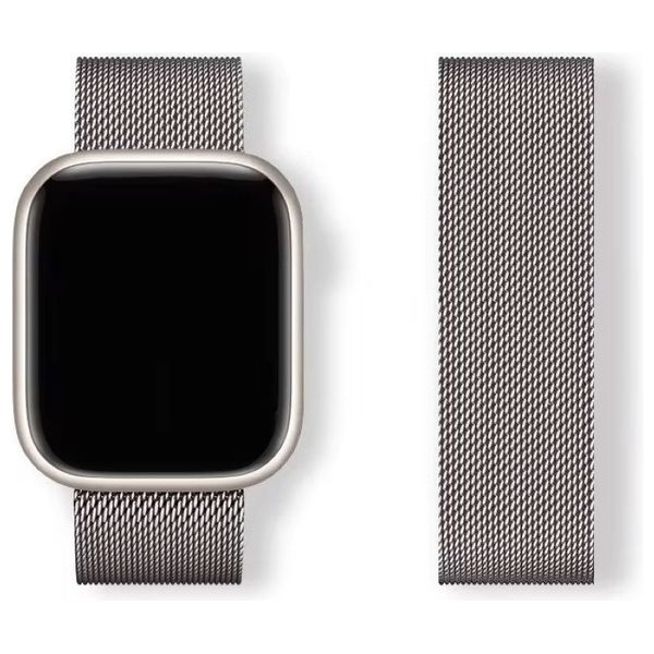  Infinity Tech Stainless Steel Band for Apple Watch - 42/44/45/46/49mm - Natural Titanium 