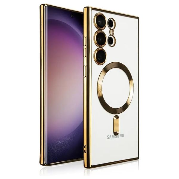  Fashion Case Mobile Cover For Samsung S23 Ultra - White 