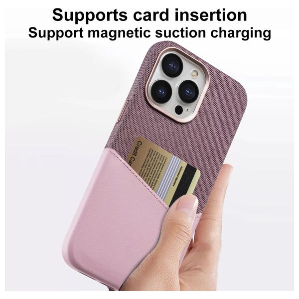  Fashion Case Mobile Cover For iPhone 16 Pro - Pink 
