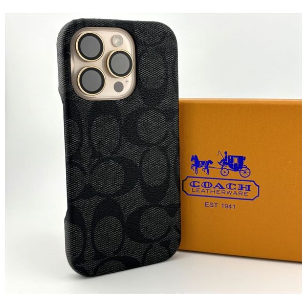  Fashion Case Mobile Cover For iPhone 15 Pro Max - Black 