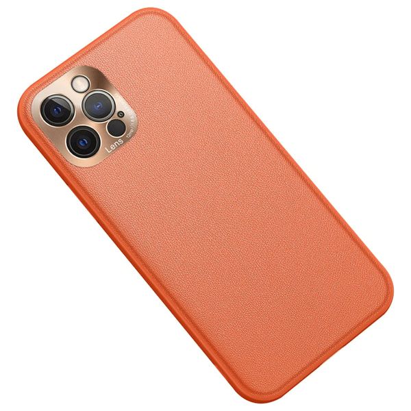  Fashion Case Mobile Cover For iPhone 12 Pro Max - Orange 