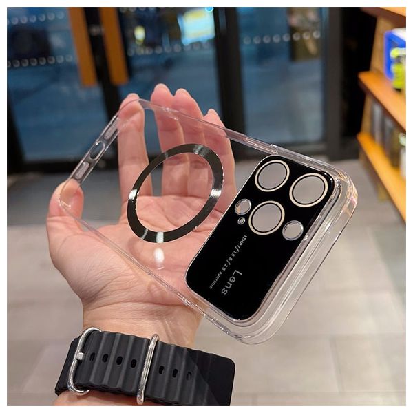  Fashion Case Mobile Cover For iPhone 15 Pro - Transparent 