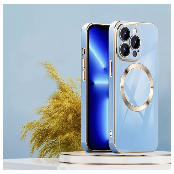  حافظة موبايل فاشن كيس لجهاز ايفون 14 - ازرق فاتح 