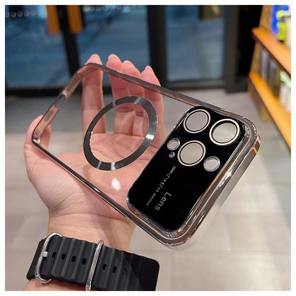  Fashion Case Mobile Cover For iPhone 14 Pro Max - Silver 