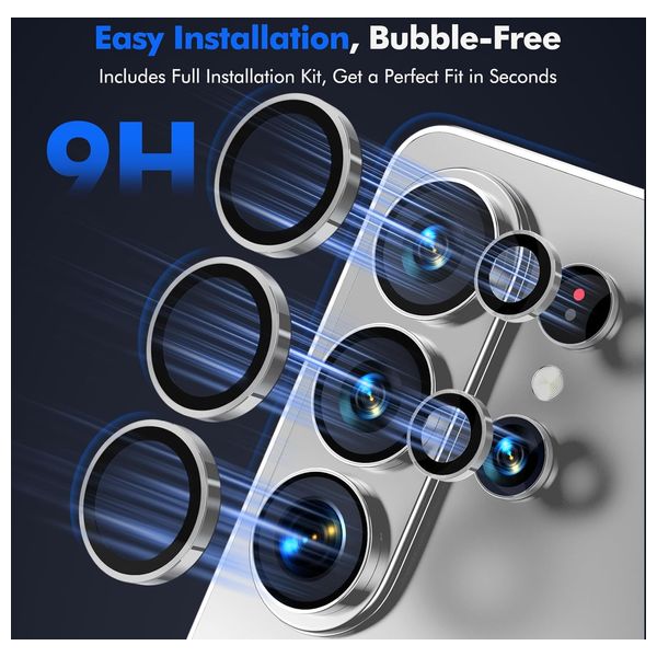  Infinity Tech Camera Lens Protector for Samsung Galaxy S26 Ultra - White 