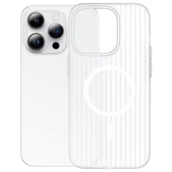  Fashion Case Mobile Cover For iPhone 15 Pro - White 