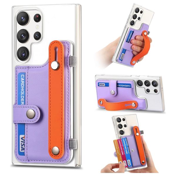  Fashion Case Mobile Cover For Samsung S24 Ultra - Purple 