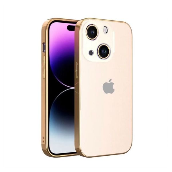  حافظة موبايل فاشن كيس لجهاز ايفون 14 - ذهبي 