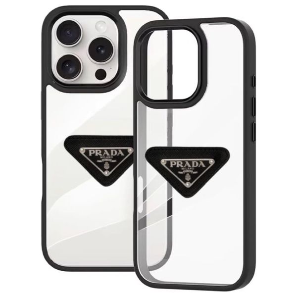  Fashion Case Mobile Cover For iPhone 16 Pro - Black 