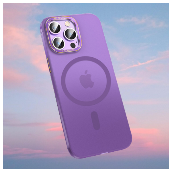  Fashion Case Mobile Cover For iPhone 14 Pro - Purple 