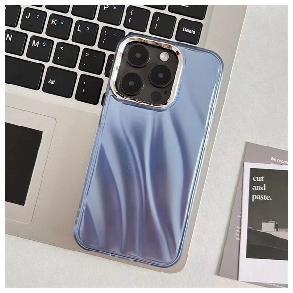  Fashion Case Mobile Cover For iPhone 15 - Blue 