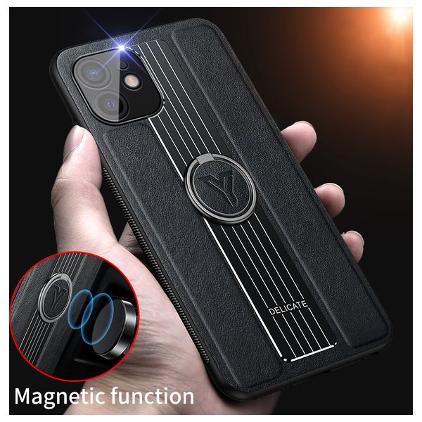  Fashion Case Mobile Cover For iPhone 12 - Black 