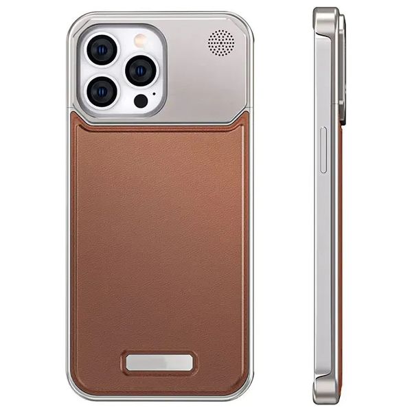  Fashion Case Mobile Cover For iPhone 16 Pro Max – Chocolate 
