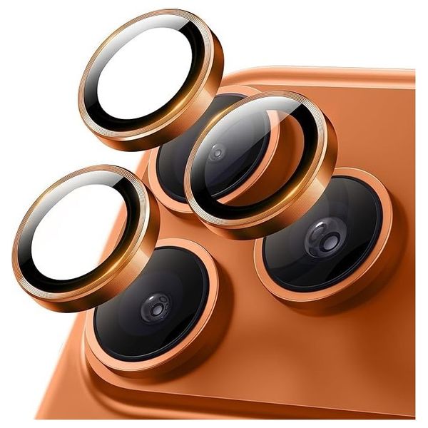  Infinity Tech Camera Protector For iPhone 17 Pro & 17 Pro Max - Orange 