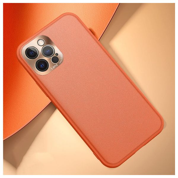  Fashion Case Mobile Cover For iPhone 12 Pro Max - Orange 