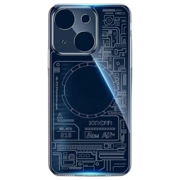  Fashion Case Mobile Cover For iPhone 14 - Transparent 