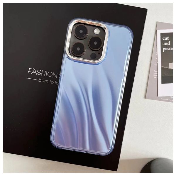  Fashion Case Mobile Cover For iPhone 15 - Blue 
