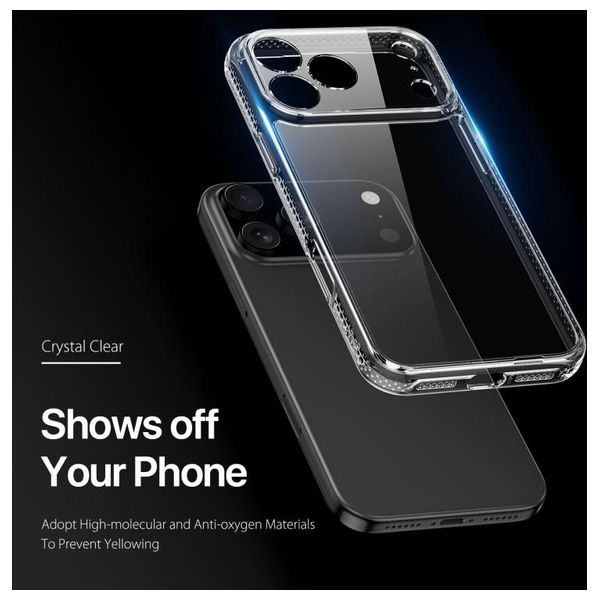  Fashion Case Mobile Cover For iPhone 17 Pro - Transparent 