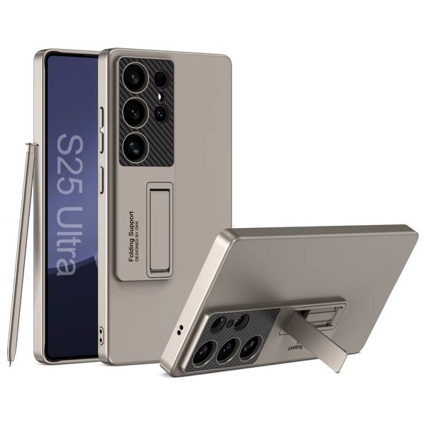  Fashion Case Mobile Cover For Samsung S25 Ultra - Titanium Gray 