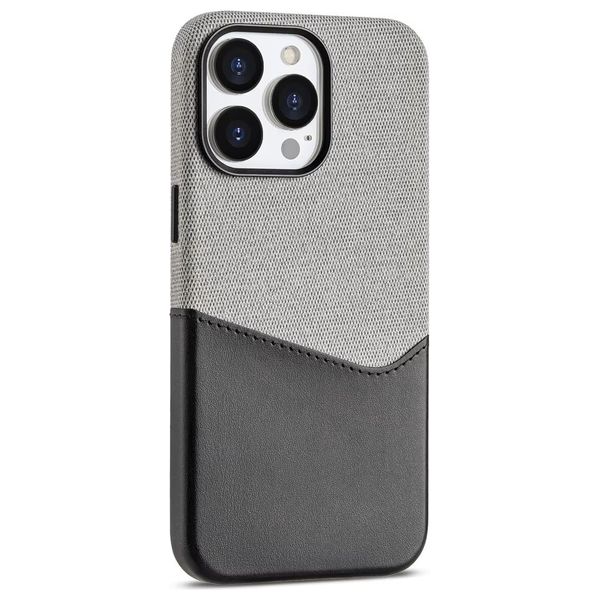  Fashion Case Mobile Cover For iPhone 15 Pro - Gray 