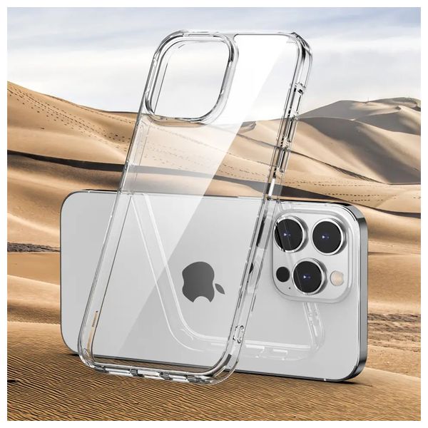  Fashion Case Mobile Cover For iPhone 15 Pro Max - Transparent 