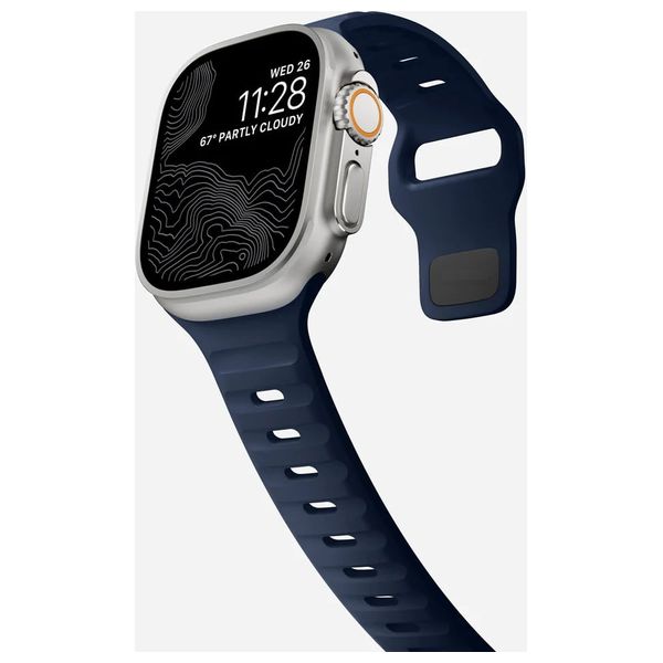  سوار انفنيتي تك سليكون لساعة آبل - 42/44/45/46/49 ملم 