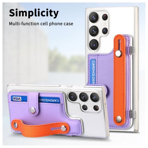  Fashion Case Mobile Cover For Samsung S24 Ultra - Purple 