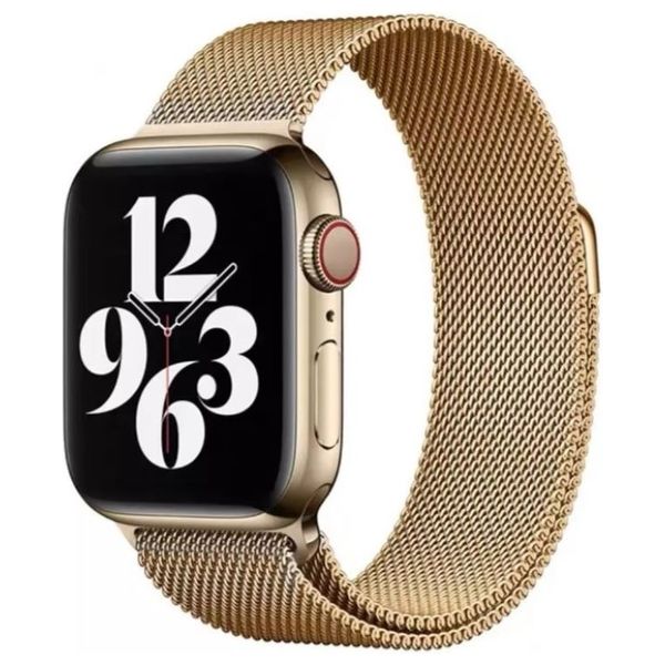  Infinity Tech Stainless Steel Band for Apple Watch - 42/44/45/46/49mm - Gold 