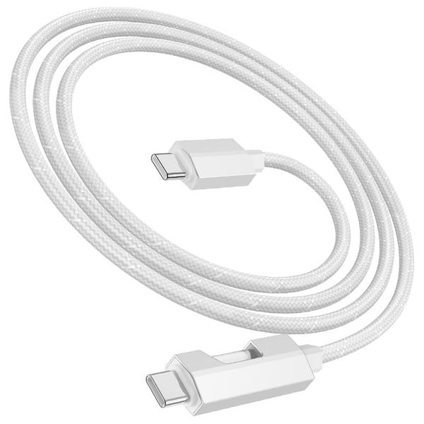  كيبل شحن هوكو - يو اس بي سي إلى يو اس بي سي -  شحن سريع 60 واط - 1.2 متر - أسود 