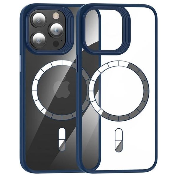  Fashion Case Mobile Cover For iPhone 15 Pro Max - Blue 