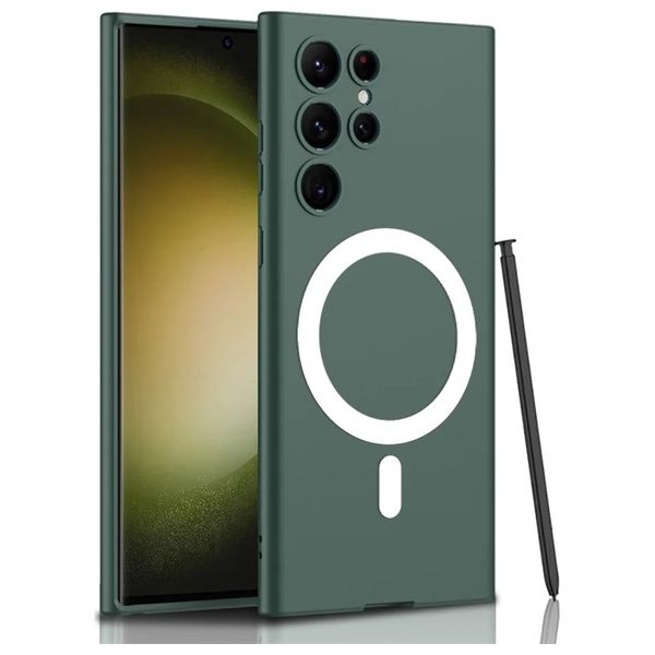  حافظة موبايل فاشن كيس لجهاز سامسونج S24 الترا - اخضر 