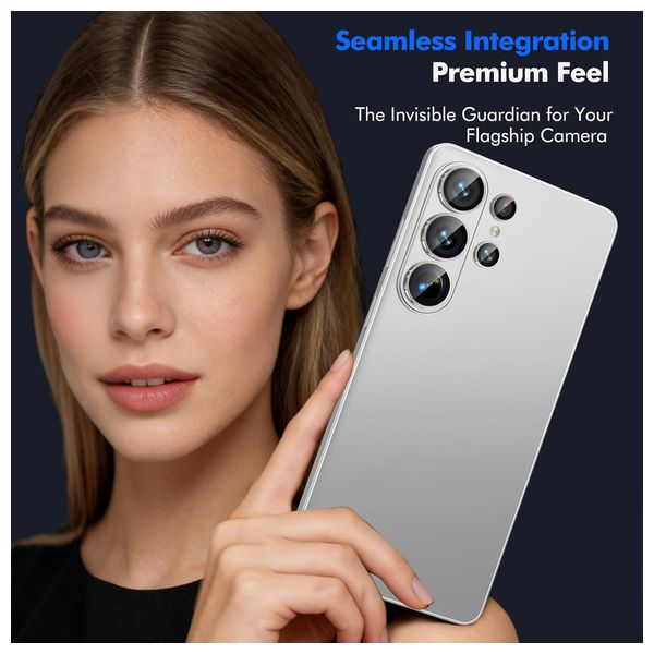  Infinity Tech Camera Lens Protector for Samsung Galaxy S26 Ultra - White 