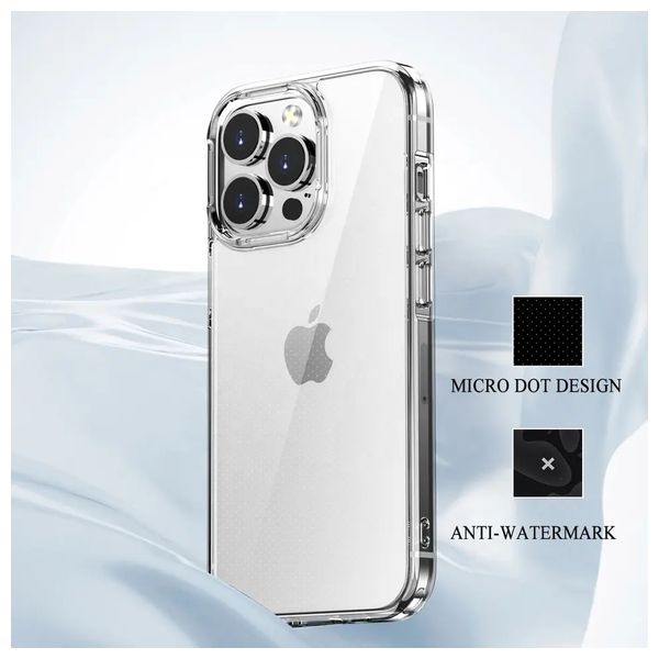  Fashion Case Mobile Cover For iPhone 15 Pro Max - Transparent 