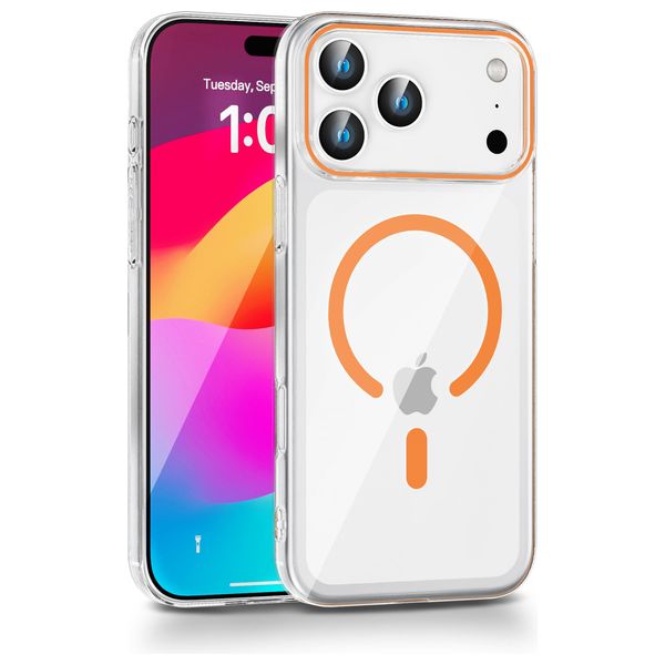  حافظة موبايل فاشن كيس آيفون 17 برو ماكس - برتقالي 