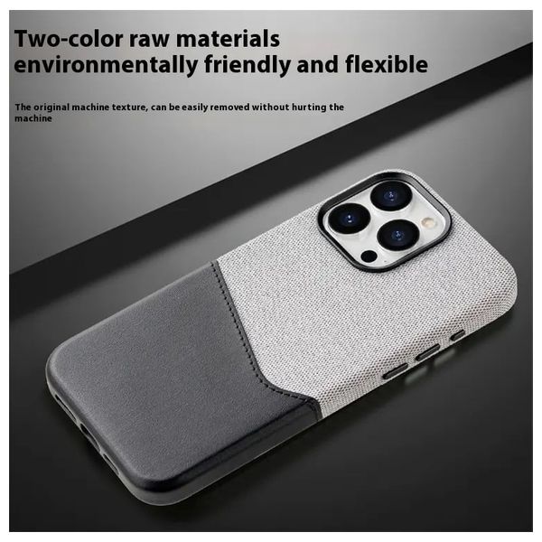  Fashion Case Mobile Cover For iPhone 15 Pro - Gray 