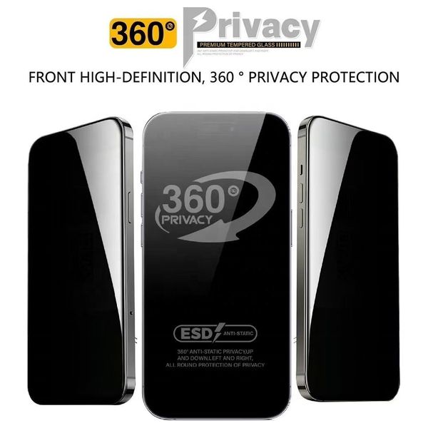  Infinity Tech Privacy Screen Protector for iPhone 17 Pro Max - Black 
