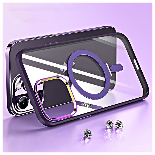  حافظة موبايل فاشن كيس لجهاز ايفون 14 - بنفسجي 