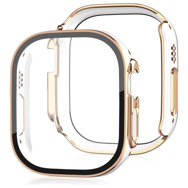  Fashion Case Apple Watch Protective Case - White 
