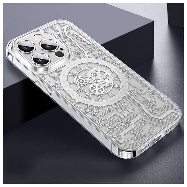  Fashion Case Mobile Cover For iPhone 14 Pro - Silver 