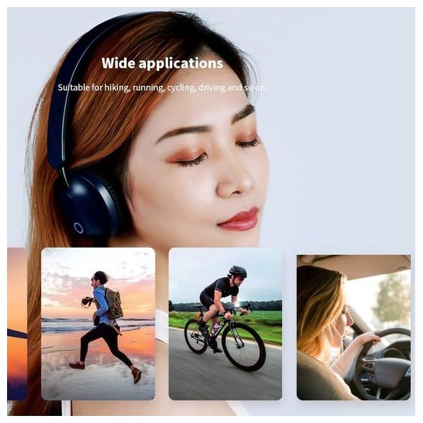  Remax RB 550HB - Bluetooth Wireless Headphone - Up To 8 hours - water and dust resistance - Bluetooth 5 - Black 