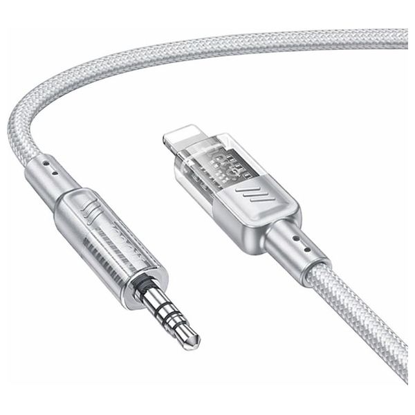  كيبل هوكو - لايتنغ إلى 3.5 ملم - 1.2 متر - رمادي 