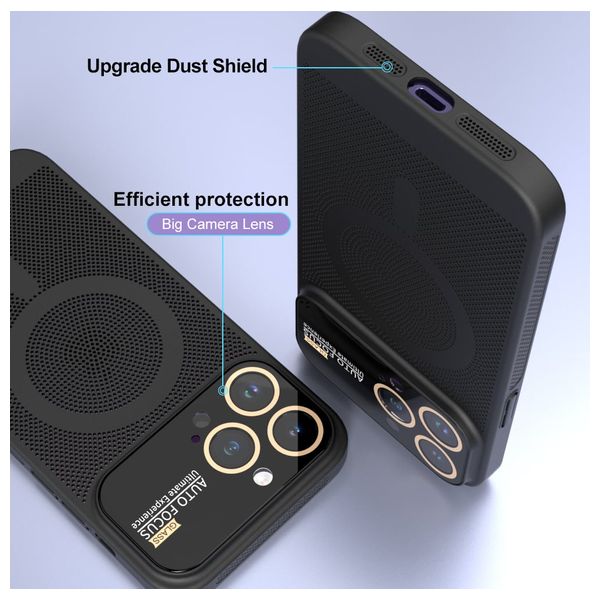  Fashion Case Mobile Cover For iPhone 15 Pro - Black 