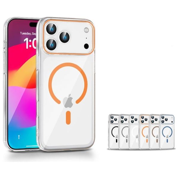  حافظة موبايل فاشن كيس آيفون 17 برو ماكس - برتقالي 